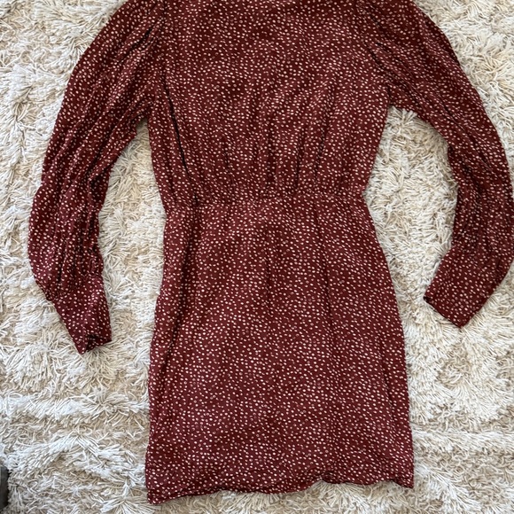 The Kooples Maroon Moon Long Sleeve Dress - Picture 7 of 8